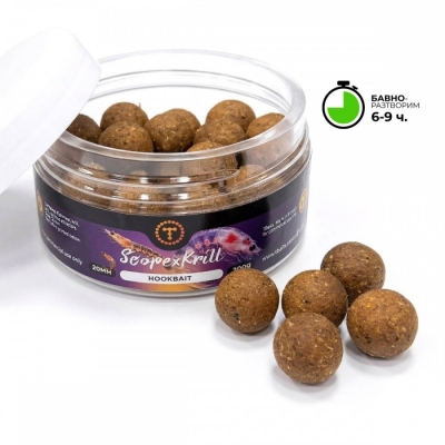 Топчета за стръв T-BAITS SCOPEX KRILL Hookbait CLASSIC, различни размери