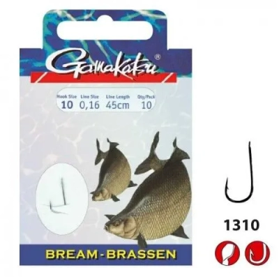 GAMAKATSU Bream LS-1310 Hooks to Nylon 45cm