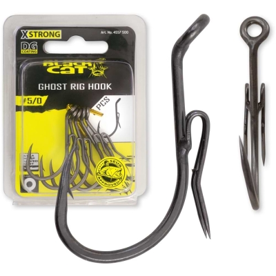 BLACK CAT Ghost Rig Hook DG Coating 5pcs - 5/0