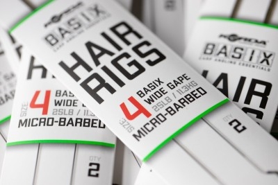 Готови монтажи KORDA Basix Hair Rigs Wide Gape 4 25lb
