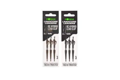 Готов монтаж Korda - Kable Leadcore Leader Hybrid Lead Clip QC Swivel 50cm