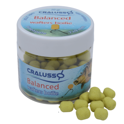 Tопчета Balanced Wafters Boilie Fluo Pineapple (Флуоро Ананас) 9x11 мм CR-2753 - Cralusso