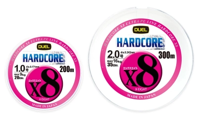 DUEL Hardcore X8 Pro Плетено осемнишково влакно 150м Жълто