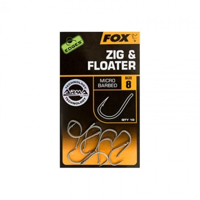 Куки FOX EDGES Zig & Floater, 10 бр.