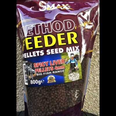 ПЕЛЕТИ SMAX METHOD FEEDER PELLETS SEED MIX SPICY LIVER