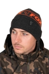 Тънка зимна шапка FOX Collection Beanie Black Orange