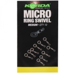 Микро вирбел KORDA Micro Rig Ring Swivels - Medium