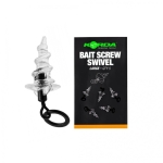 Винт за стръв с вирбел KORDA Micro Ring Swivel Bait Screw Large 5бр.